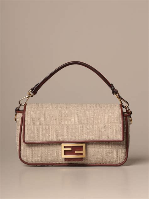 fendi baguette white bag|fendi baguette leather shoulder bag.